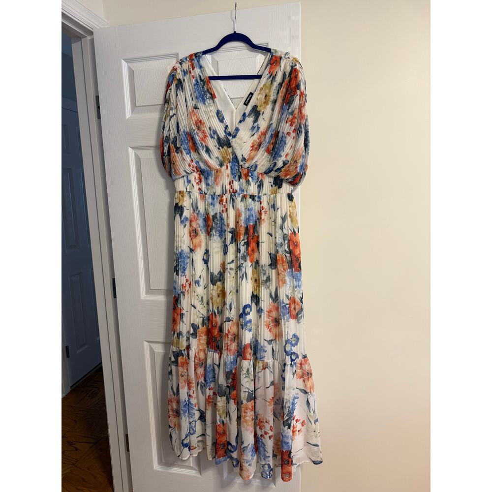 Express Floral Chiffon Maxi Dress size XL
